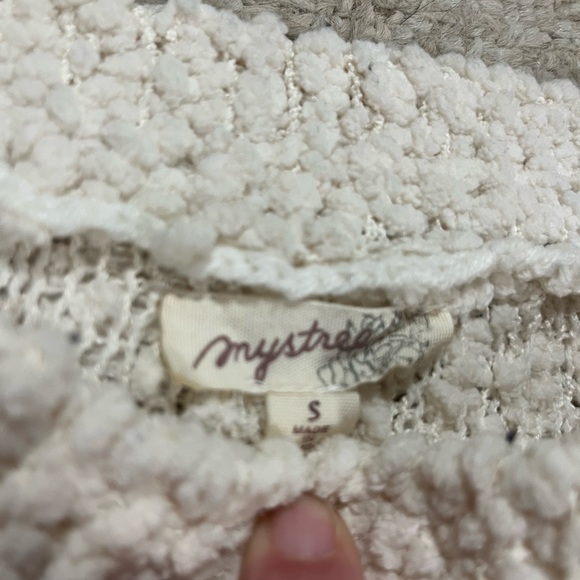 Mystree Cozy Sweater Black and White - Picture 2 of 6